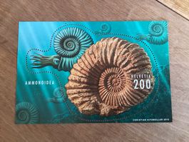1x Fr. 2.00 Briefmarken postfrisch Sonderblock Ammonit 2015