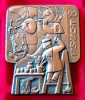 Plakette Abzeichen Fasnacht Basel 1990