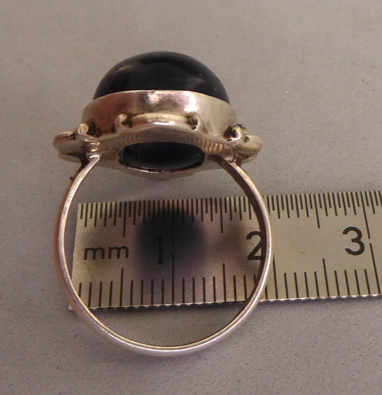 Ringe: Ring 925 Silber mit dunklem Amethyst Stein – Gebraucht aus Muri AG von Lineli2020 3