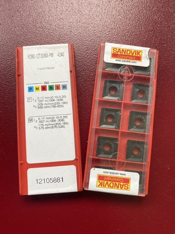 Sandvik Coromant R290-12T308M-PM 4240 Fräseinsätze (Neu und ...