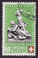 Bundesfeier SBK-Nr. 3 (Sempach 1940) gestempelt