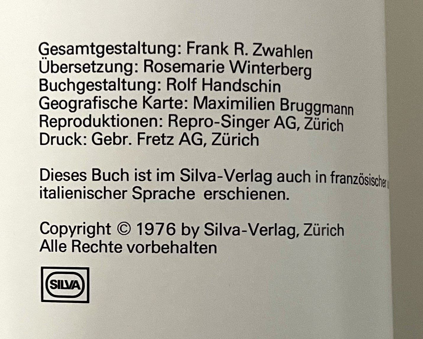 Libri: Silva Verlag, Argentinien , 1976 – Usato da Oftringen venduto da Vucki 3