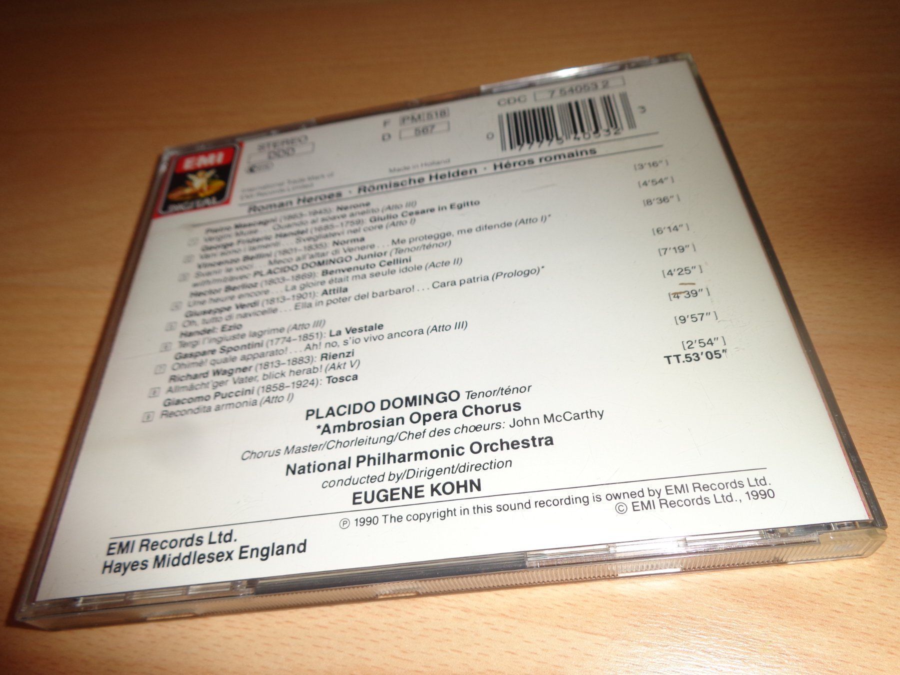 CD: Domingo / Kohn - Roman Heroes CD – Usato da Olten venduto da Disc-Ausverkauf 1