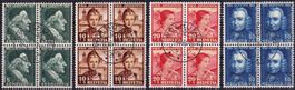 1941, Pro Juventute Nr. J97-100, Viererblock-Serie WOLHUSEN.