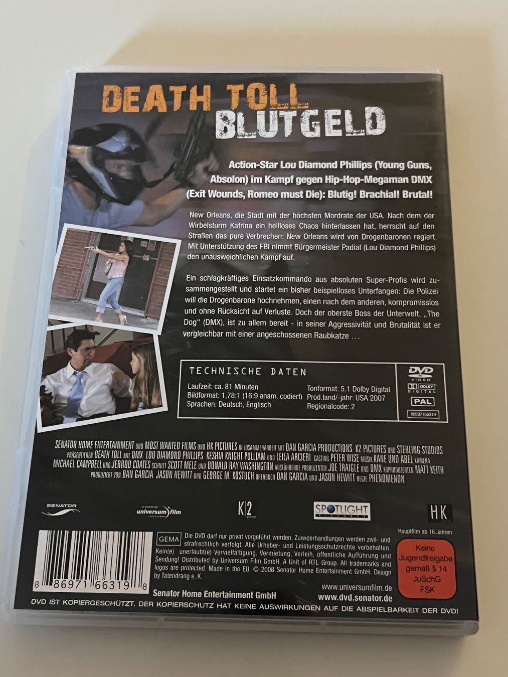 Tutti i DVDs: DVD Death Toll - Blutgeld mit DMX – Nuovo (secondo la descrizione) da Altstätten SG venduto da sheamus 1