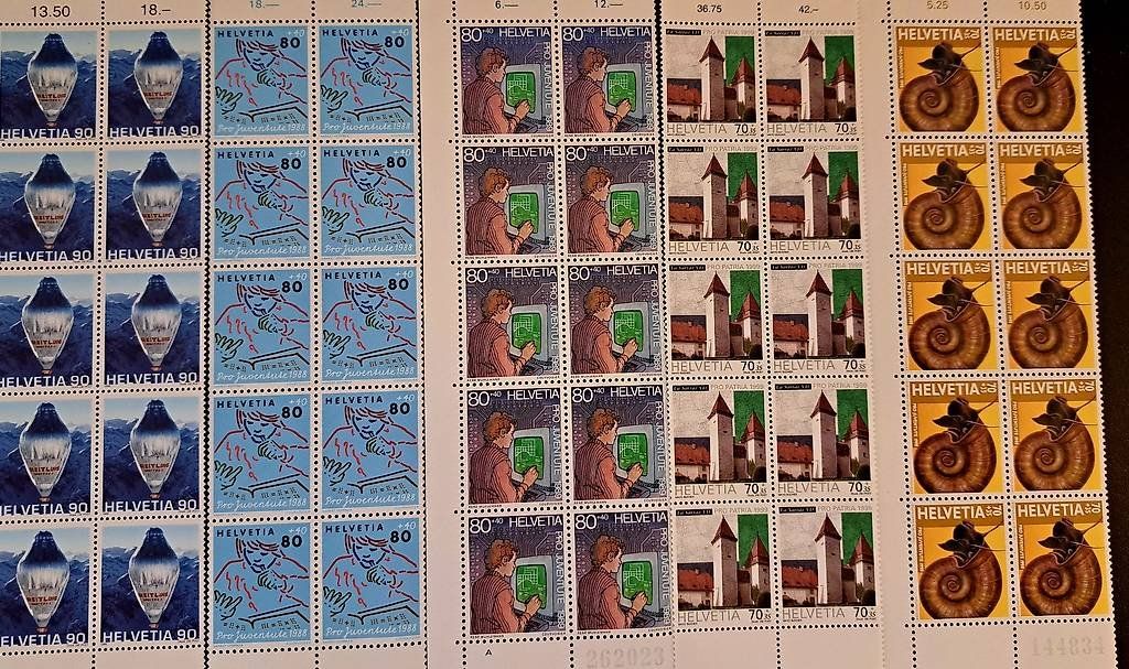Tutti i francobolli: Briefmarkensammlung Pro Juventute, Geldscheine etc. – Nuovo (secondo la descrizione) da bazenheid venduto da salerno007 3