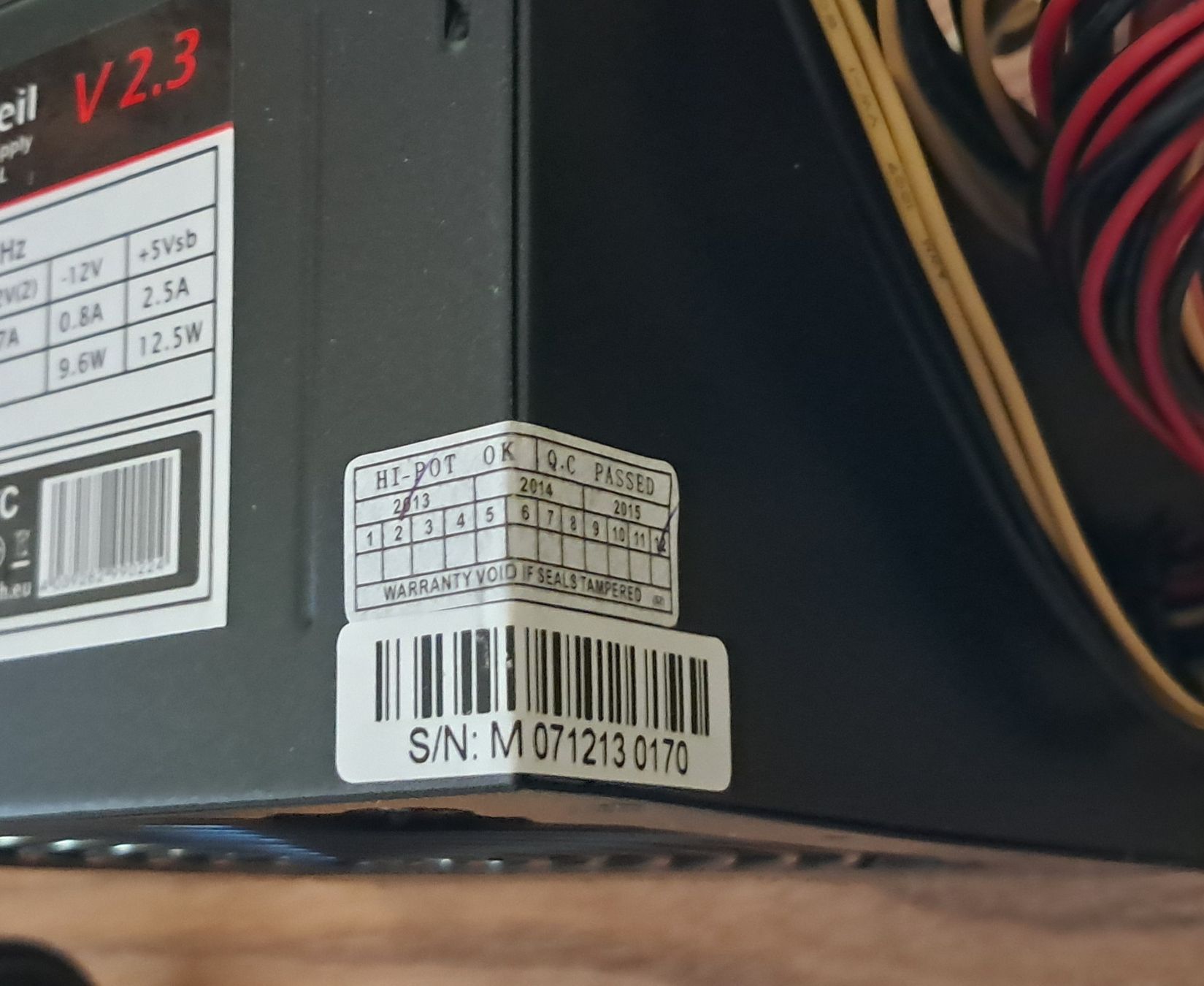 Componenti elettronici: MS-TECH Netzteil 450W ATX PSU MS-N450-VAL V2.3 – Usato da Adlikon b. Andelfingen venduto da Kraemse 5
