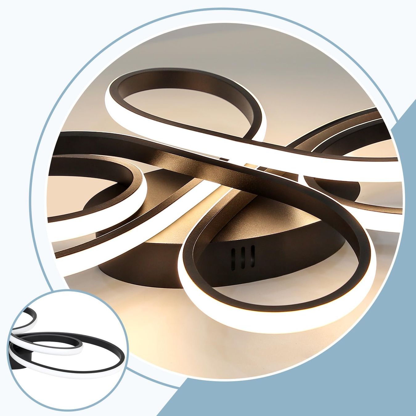 Lustres & lampes de plafonds: LED Deckenleuchte Deckenlampe Wohnzimmerlampe 65W dimmbar – Neuf avec emballage d'origine à Herisau par Serenco 5
