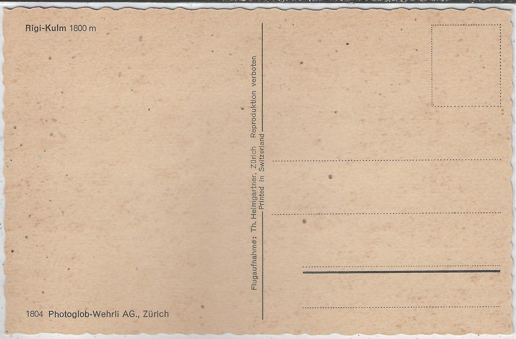 Cartoline postali: Rigi-Kulm - Flugaufnahme Th. Heimgartner – Usato da Ettingen venduto da Kartenplanet 1
