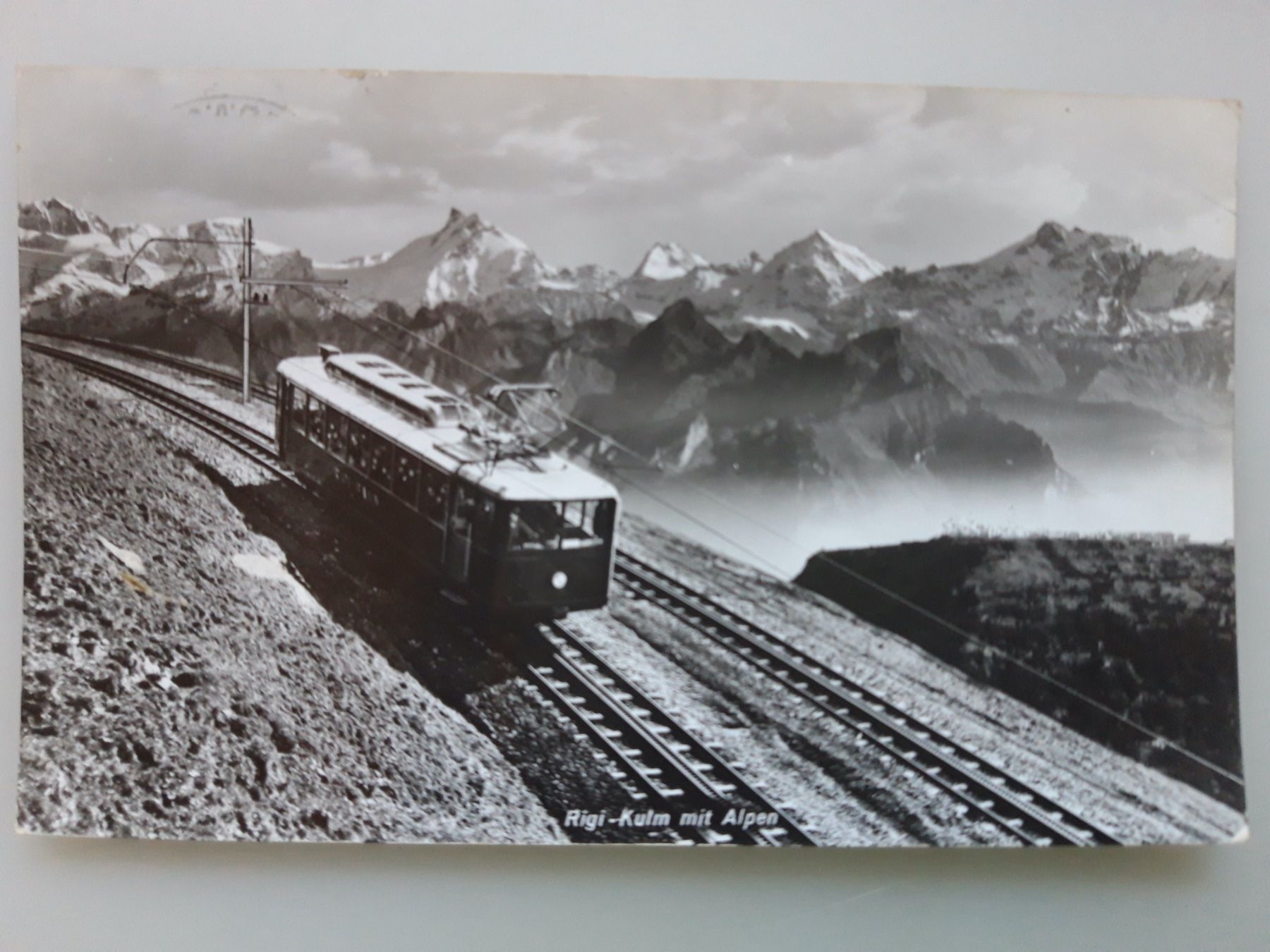 Cartoline postali: Rigi-Kulm mit Alpen Zahnradbahn – Usato da Sargans venduto da nicsam1815
