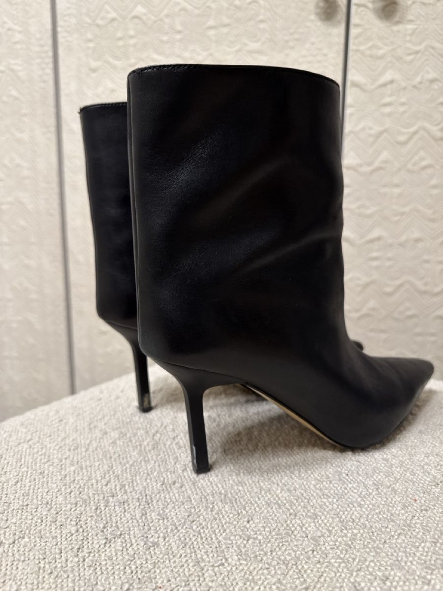 H&M Scarpe da donna: H&M Black Leather Ankle Boots, Pointed, Size 39 – Usato da Biel/Bienne venduto da TanyaM02 2