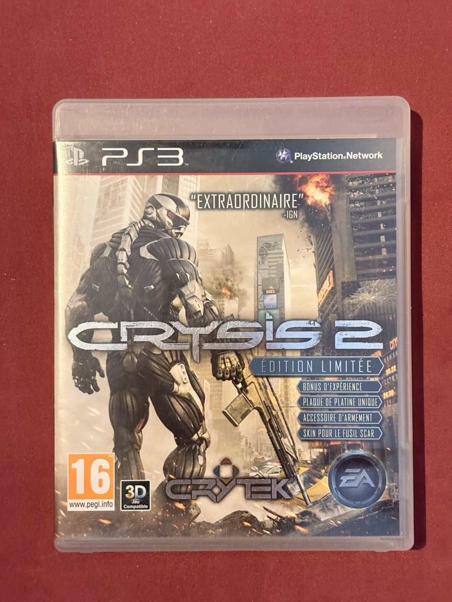 Sony Giochi: Crysis 2 - Edition Limitée PS3 - Jeu d'action parfait! – Usato da Carouge GE venduto da irma016