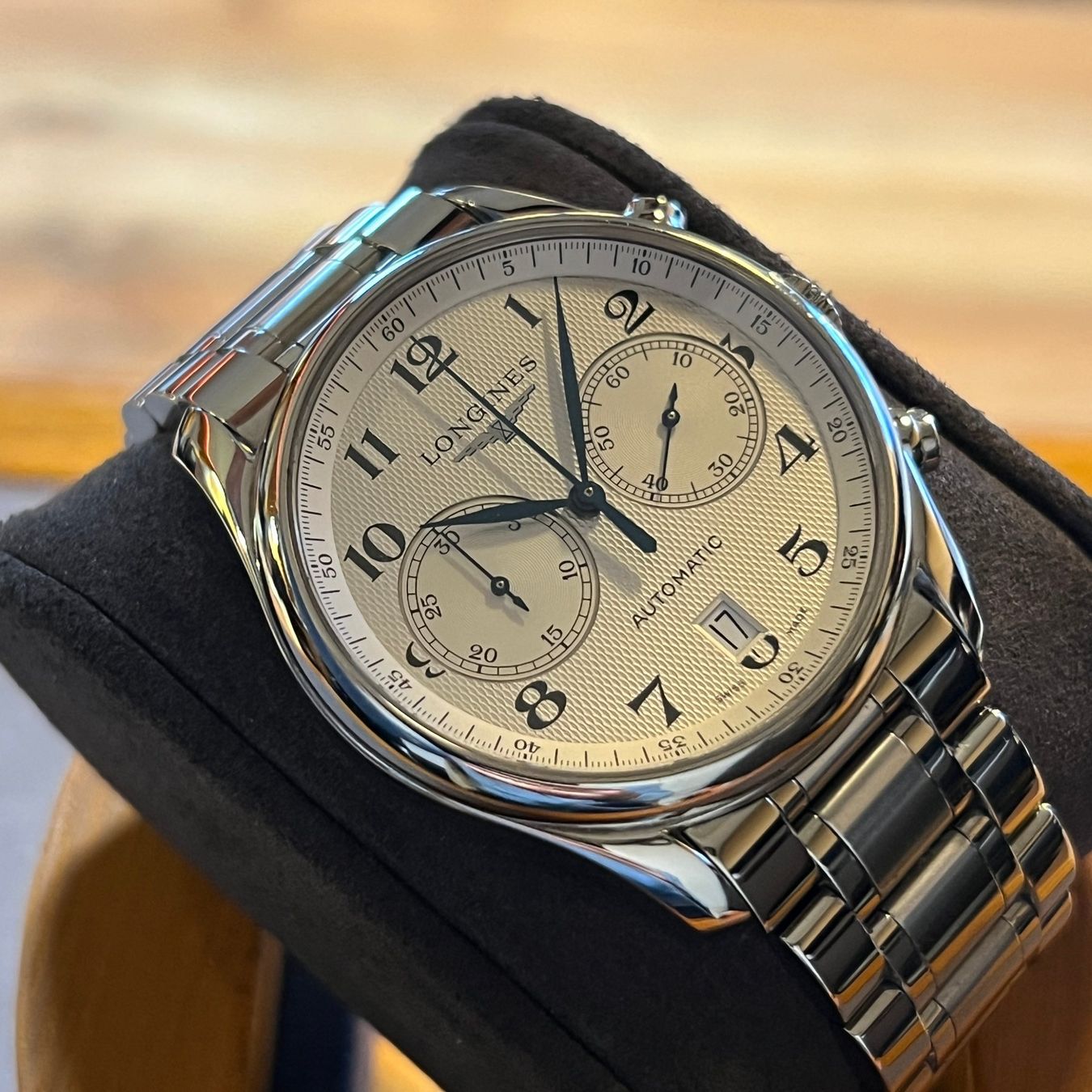 Longines Uhren: Longines Master Collection Chronograph Automatic Silver Dial – Gebraucht aus Carouge GE von Watchaser 7