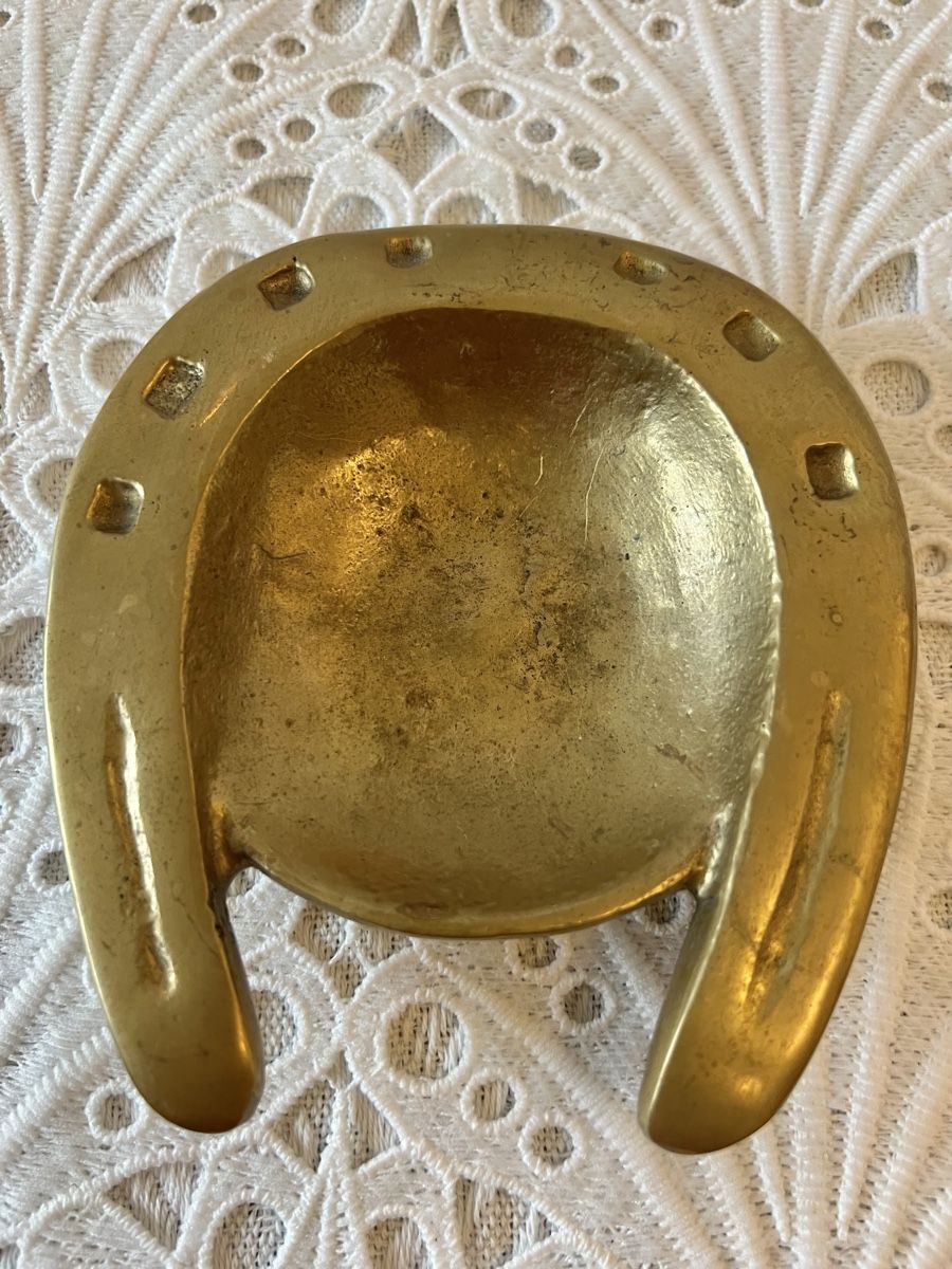 Aschenbecher: Schwerer Messing Aschenbecher Art Deko 700 Gram – Gebraucht aus Frenkendorf von Only1 4