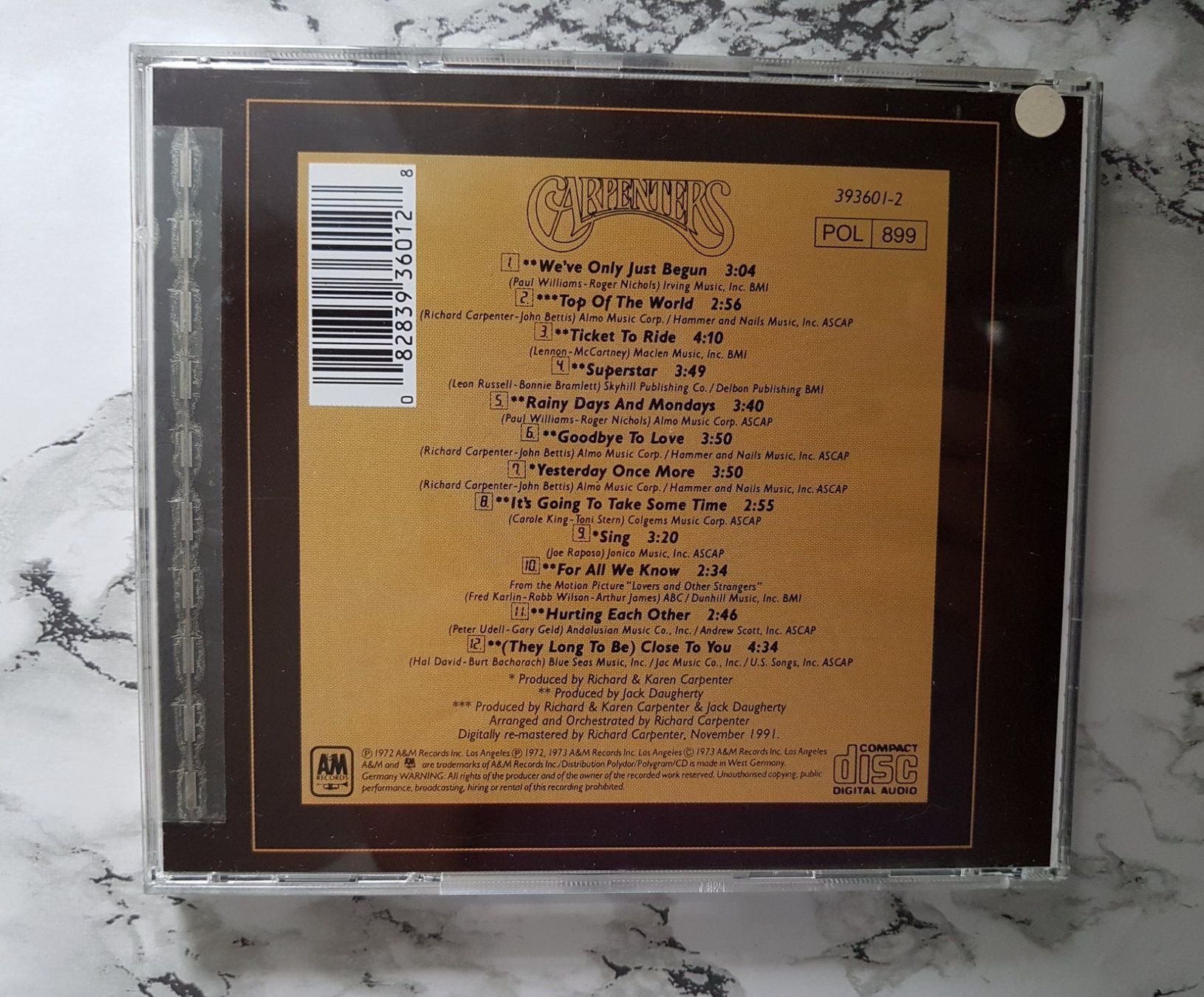 CD: CD - Carpenters "The Singles 1969-1973" – Usato da Dübendorf venduto da ine_15 1