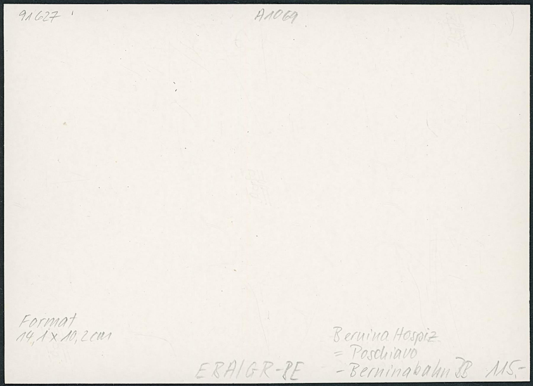 Cartoline postali: GR Bernina Hospiz - Bahn BB - RhB – Usato da Schindellegi venduto da leecollect 1