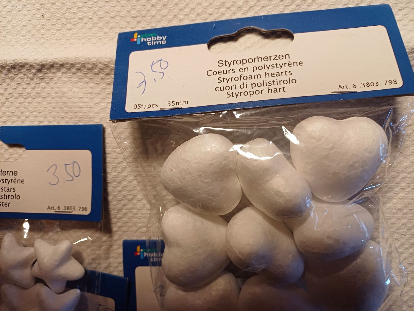 Kit bricolage: 9 Säcklein mit Mini Herzen und Sterne – Nuovo e nell'imballaggio originale da Gächliwil venduto da lesidees 2