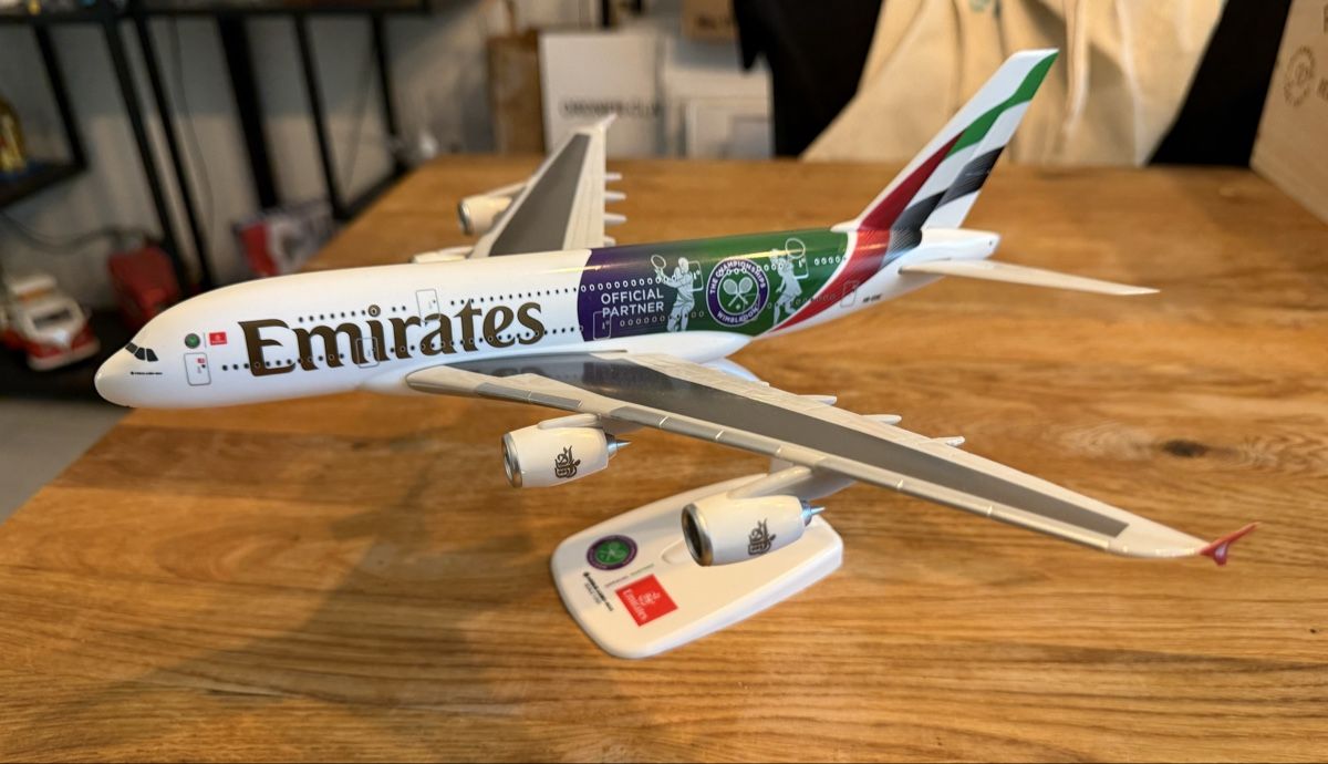 Kit di modellismo & Modellini statici: Emirates Modell 1:250 Wimbledon Livery – Usato da Dietwil venduto da SumSum13
