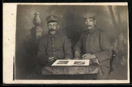 Foto-AK Strassburg, Zwei Mannschaftssold