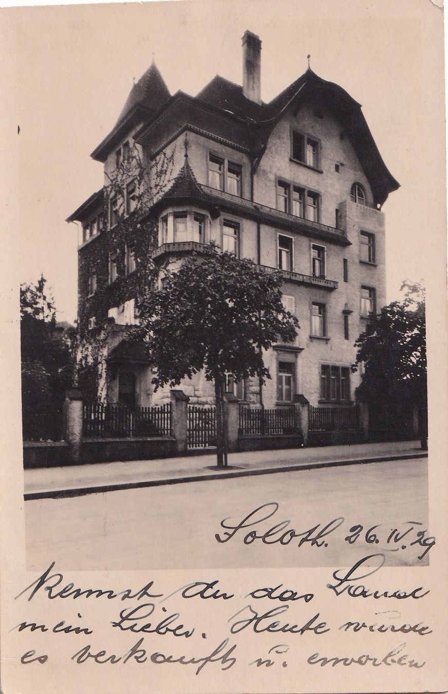 Cartes postales: Solothurn Einzelhaus Privataufnahme – D'occasion à Olten par clotaldi