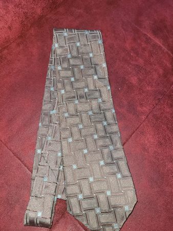 Elegante Herrenkrawatte Braun mit Muster 넥타이 Krawatte
