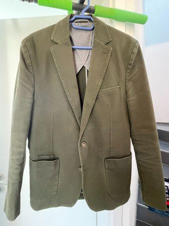 Paul Kehl Herren Kittel / Veston, olivgrün, Grösse 50