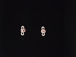 Ohrstecker Unendlichkeitszeichen Rosegold Zirkonia gebraucht