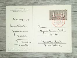 TR105 Carte Postale Suisse + Timbre 1943