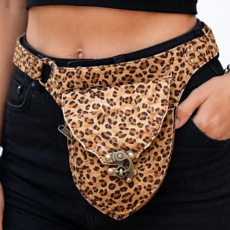 Gürteltasche LEDER FELL Bauchtasche Goa3