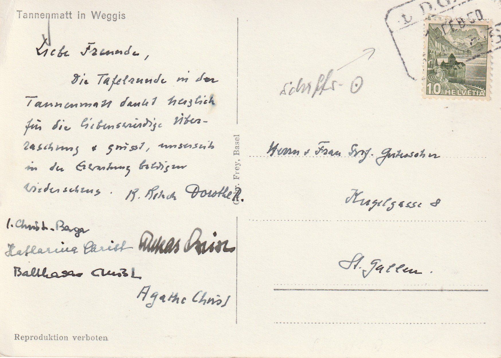 Cartes postales: Weggis Tannenmatt – D'occasion à Rorschacherberg par fratovi2 1