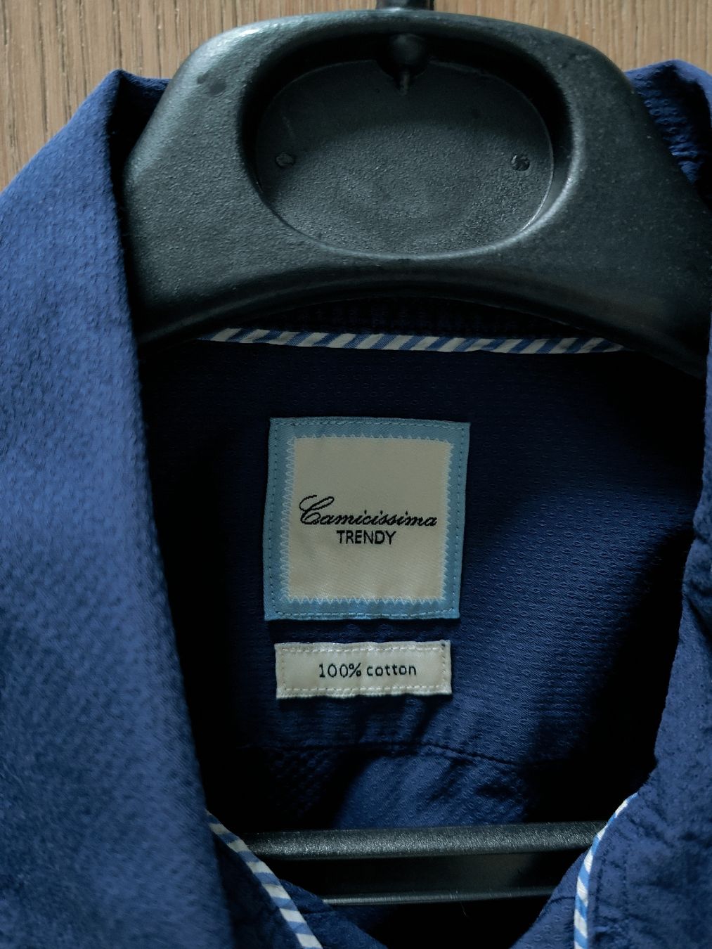 Hemden: Blaues Herrenhemd Camicissima Trendy Grösse M 100% Baumwolle – Gebraucht aus Birmensdorf ZH von LucaToni02 1