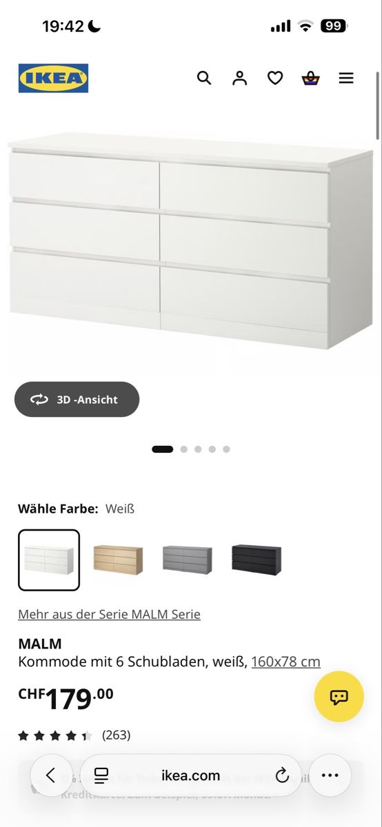 Ikea Cassettiere: Malm Kommode IKEA  – Usato da Emmenbrücke venduto da jan_98jv