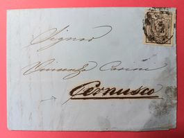 LOMBARDEI / VENETIEN, FALTBRIEF NACH CERNUSCO 1854 ?