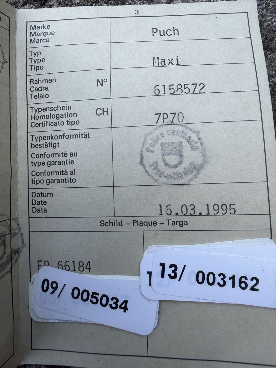 Puch Ciclomotori: Mofa Puch Maxi N mit Ausweis – Difettoso da Latterbach venduto da Bbutz98 7