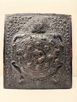 Bhavacakra Metallrelief - Tibetisches Lebensrad - buddhismus