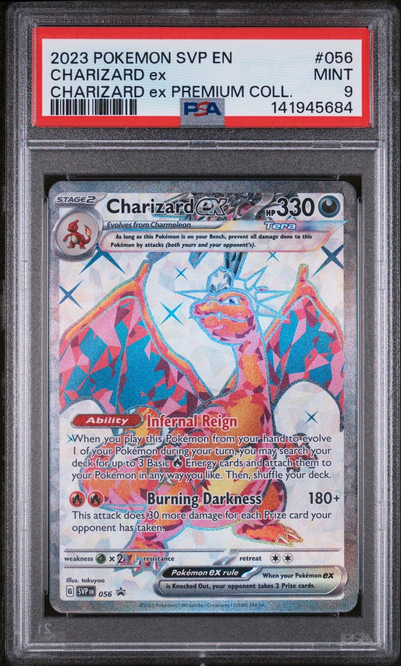 Pokémon Carte collezionabili: Pokemon Charizard ex SVP056 Promo - PSA9 MINT – Usato da Erstfeld venduto da PokeSandero