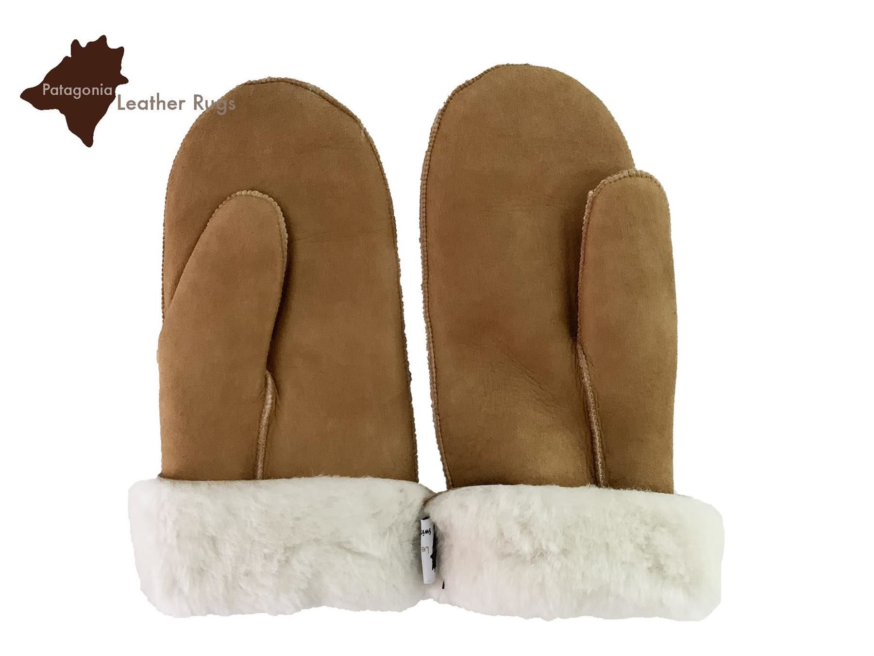Guanti & manicotti: Handschuhe-Fäustlinge Lammfell Camel – Nuovo e nell'imballaggio originale da Arbedo venduto da patagonialeatherrugs