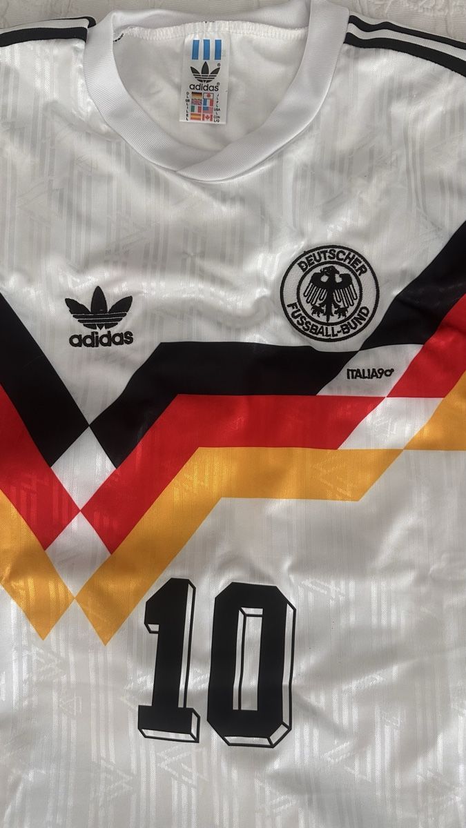 Adidas Canottiere & Pantaloni: Germany Jersey World Cup 1990 - Matthaus 10 – Nuovo (secondo la descrizione) da Oberrieden venduto da jon_5cl2 3