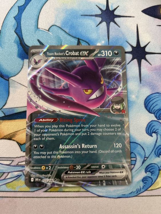 Destined Rivals Team rocket’s Crobat EX 122/182 (Neu (gemäss ...