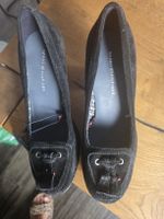 Neue schwarze Damenschuhe, Original Tommy Hilfiger, Leder, G