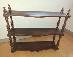 Antikes Holz-Regal, 3-Stöckig, Top Zustand