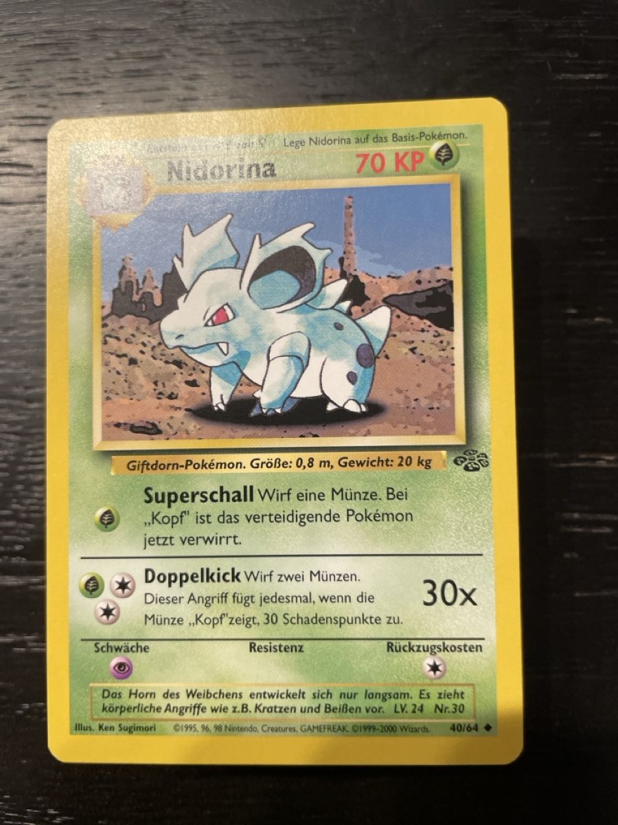 Pokémon Sammelbilder & Trading cards: Nidorina jungle 40/64 pokemon – Gebraucht aus Hugelshofen von Suimosa