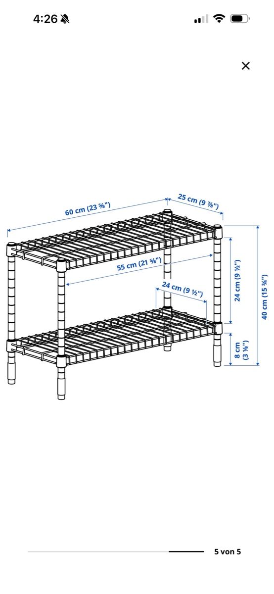 Ikea Guardaroba: Stahl Regal Ikea – Nuovo (secondo la descrizione) da Dietikon venduto da me9_mh2j 3