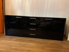 Eleganz in seiner ganzen Schönheit schwarzes Sideboard