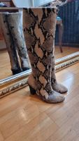 Vintage Schlangenoptik Stiefel, Alex, ca.8cm Absatz,Gr.40 IT