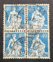 Z 156/Viererblock "Helvetia mit Schwert" • (1921) SBK 600.-