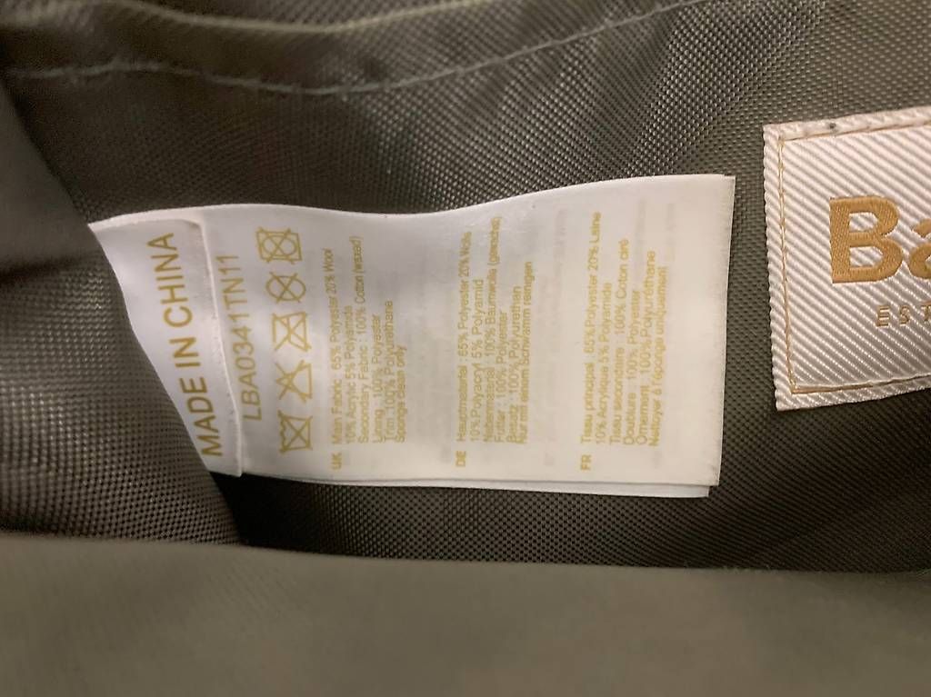Vintage Barbour Umhängetasche Tartan Waxed Cotton Braun (D'occasion) à ...