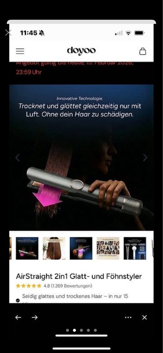 Asciugacapelli: Glatt- und Föhnstyler – Nuovo e nell'imballaggio originale da Uznach venduto da le-ma-di- 1