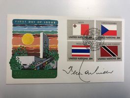FDC UNO mit Autogramm Perez de Cuellar