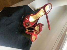 Marc by Marc Jacobs Riemchen Sandalen, Rot, Grösse 38